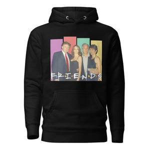 FRIENDS (of Epstein)” Satirical Political Hoodie