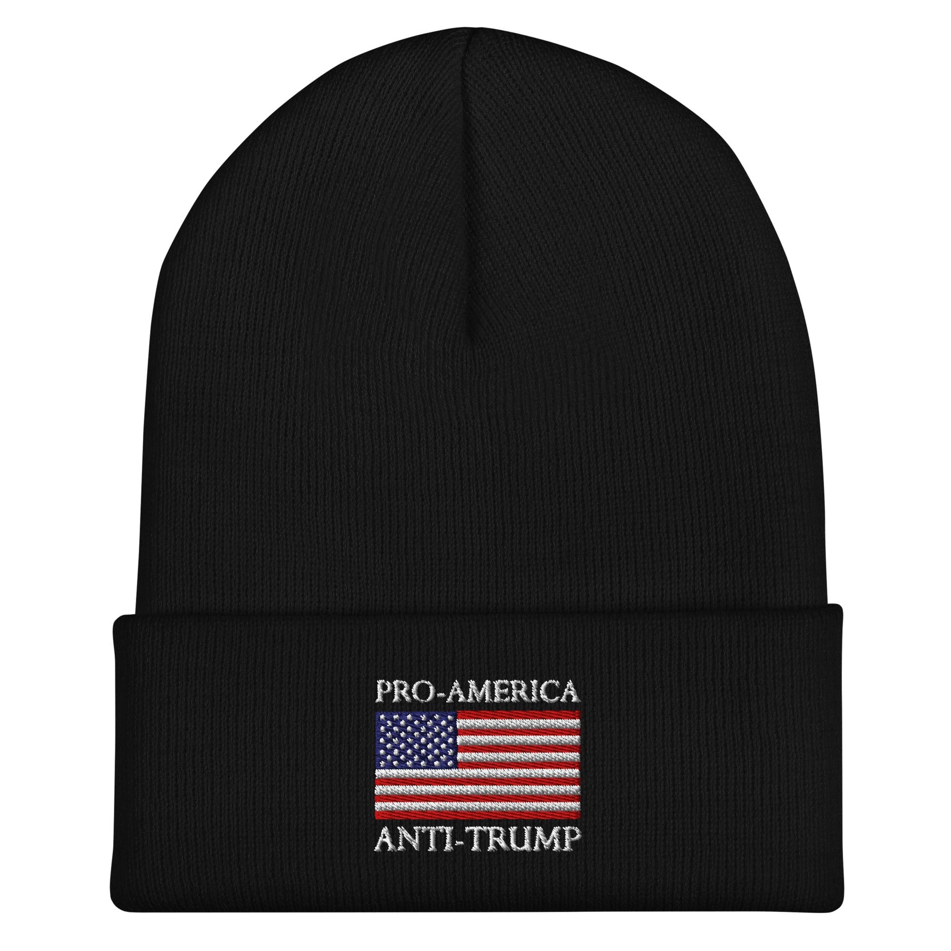 Pro America - Anti Trump Cuffed Beanie - DON'S Downfall