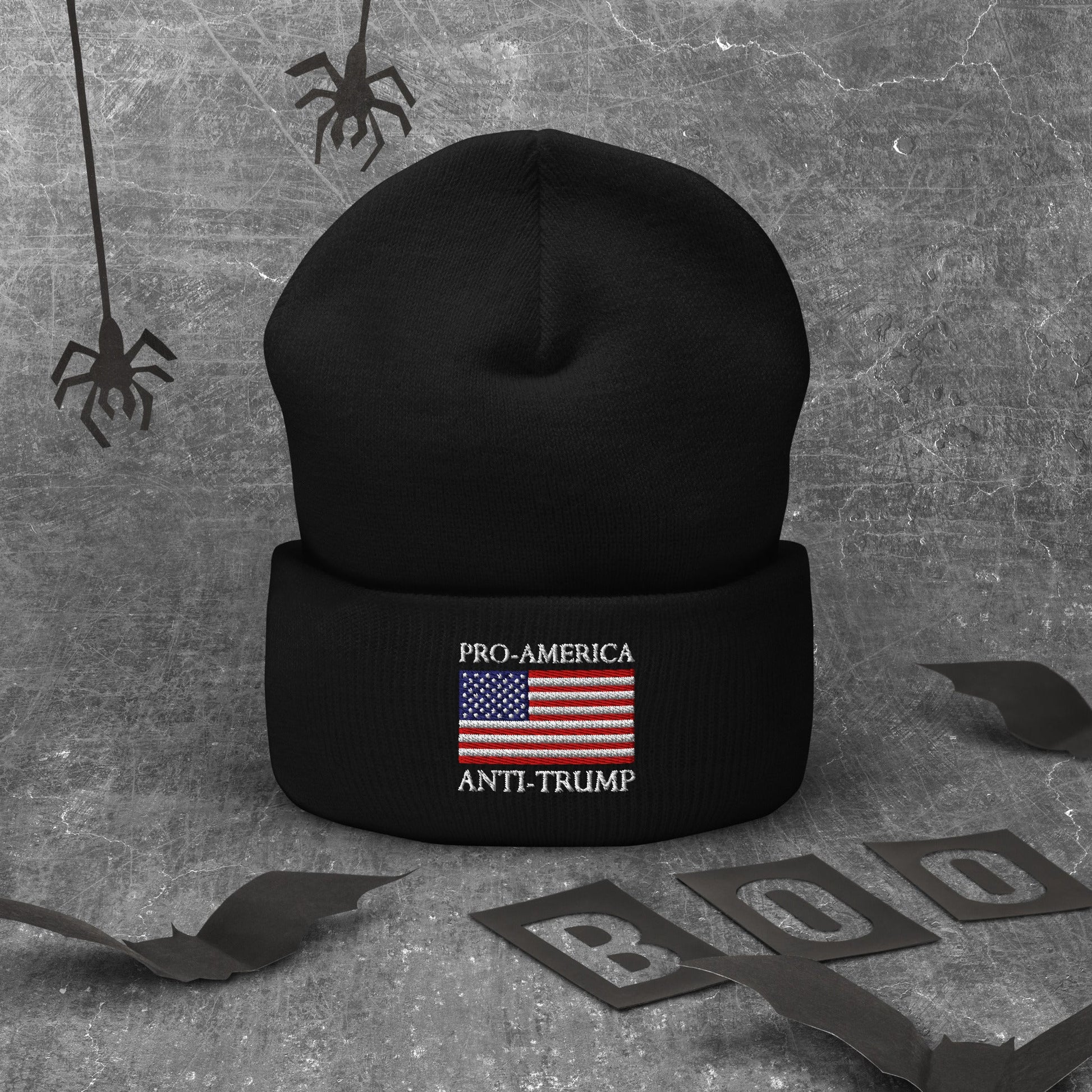 Pro America - Anti Trump Cuffed Beanie - DON'S Downfall