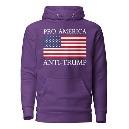 Pro - America, Anti - Trump” Patriotic Resistance Hoodie - DON'S Downfall