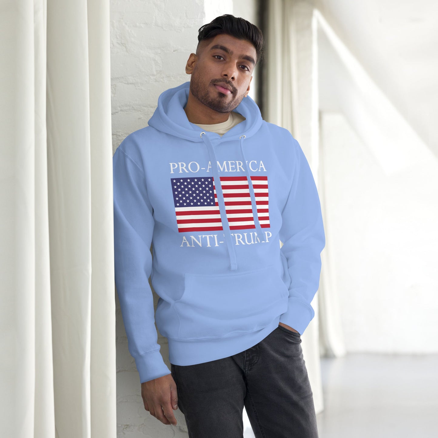 Pro - America, Anti - Trump” Patriotic Resistance Hoodie - DON'S Downfall