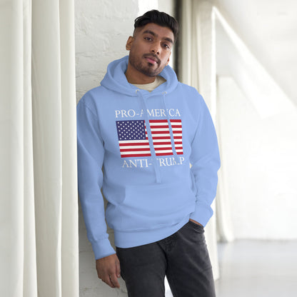 Pro - America, Anti - Trump” Patriotic Resistance Hoodie - DON'S Downfall