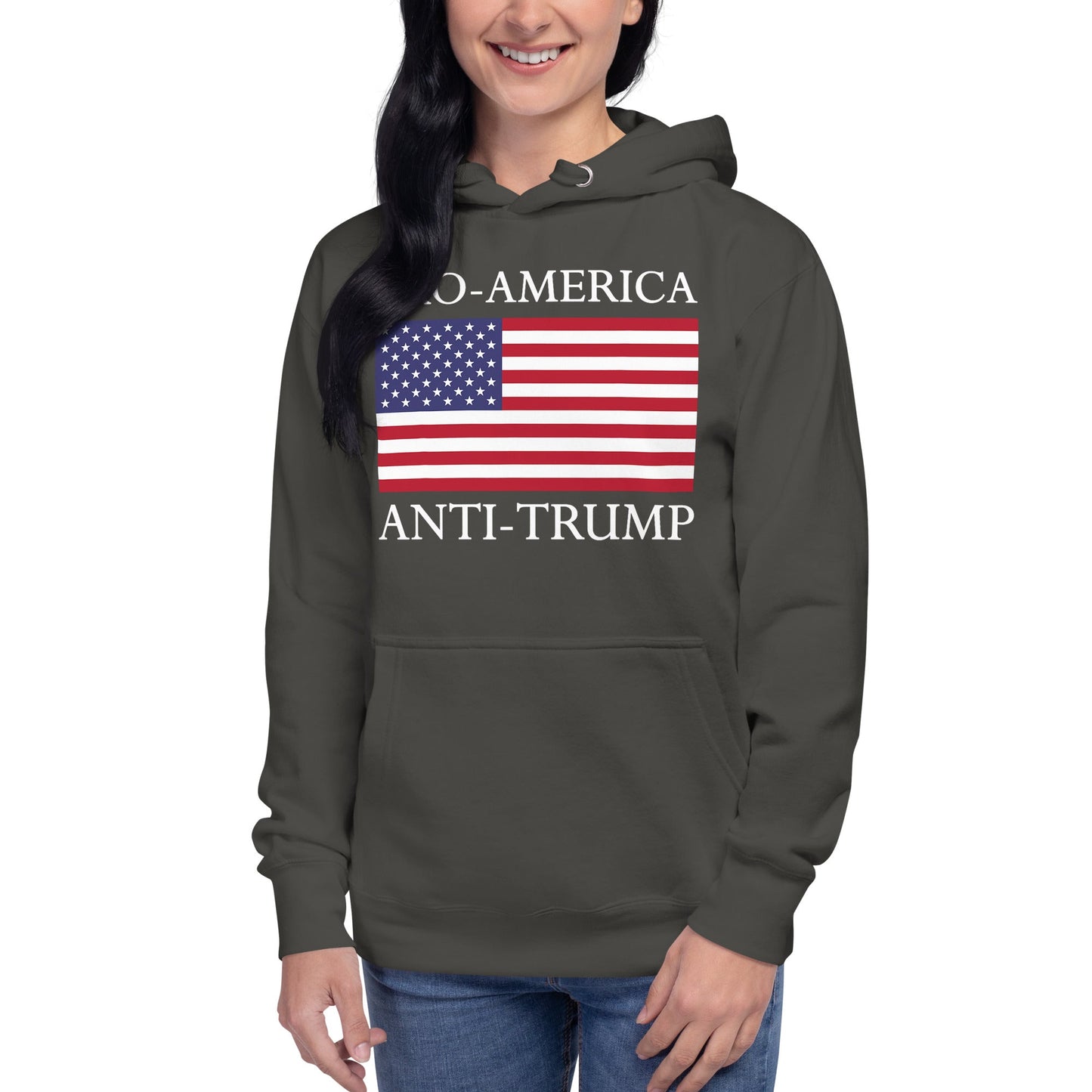 Pro - America, Anti - Trump” Patriotic Resistance Hoodie - DON'S Downfall