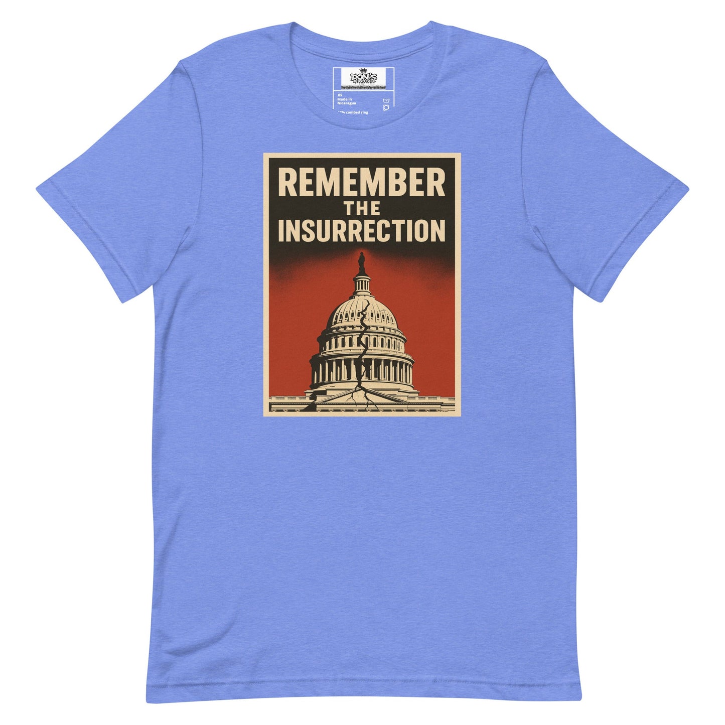 Remember the insurrection - protect democracy Anti Trump Graphic Tshirt - DON'S Downfall
