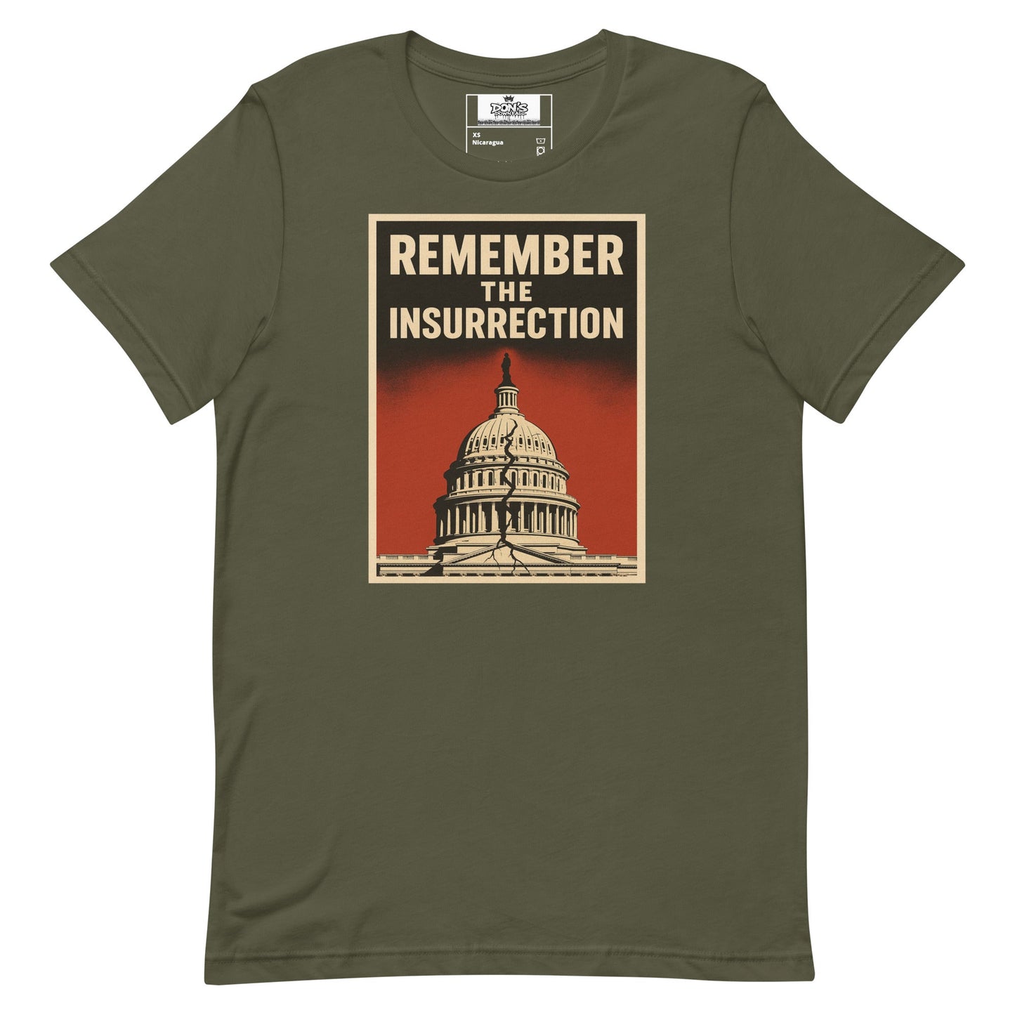 Remember the insurrection - protect democracy Anti Trump Graphic Tshirt - DON'S Downfall