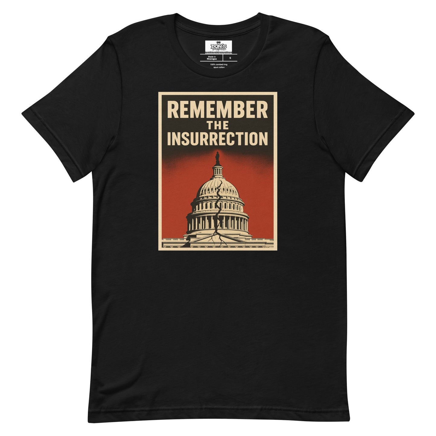 Remember the insurrection - protect democracy Anti Trump Graphic Tshirt - DON'S Downfall
