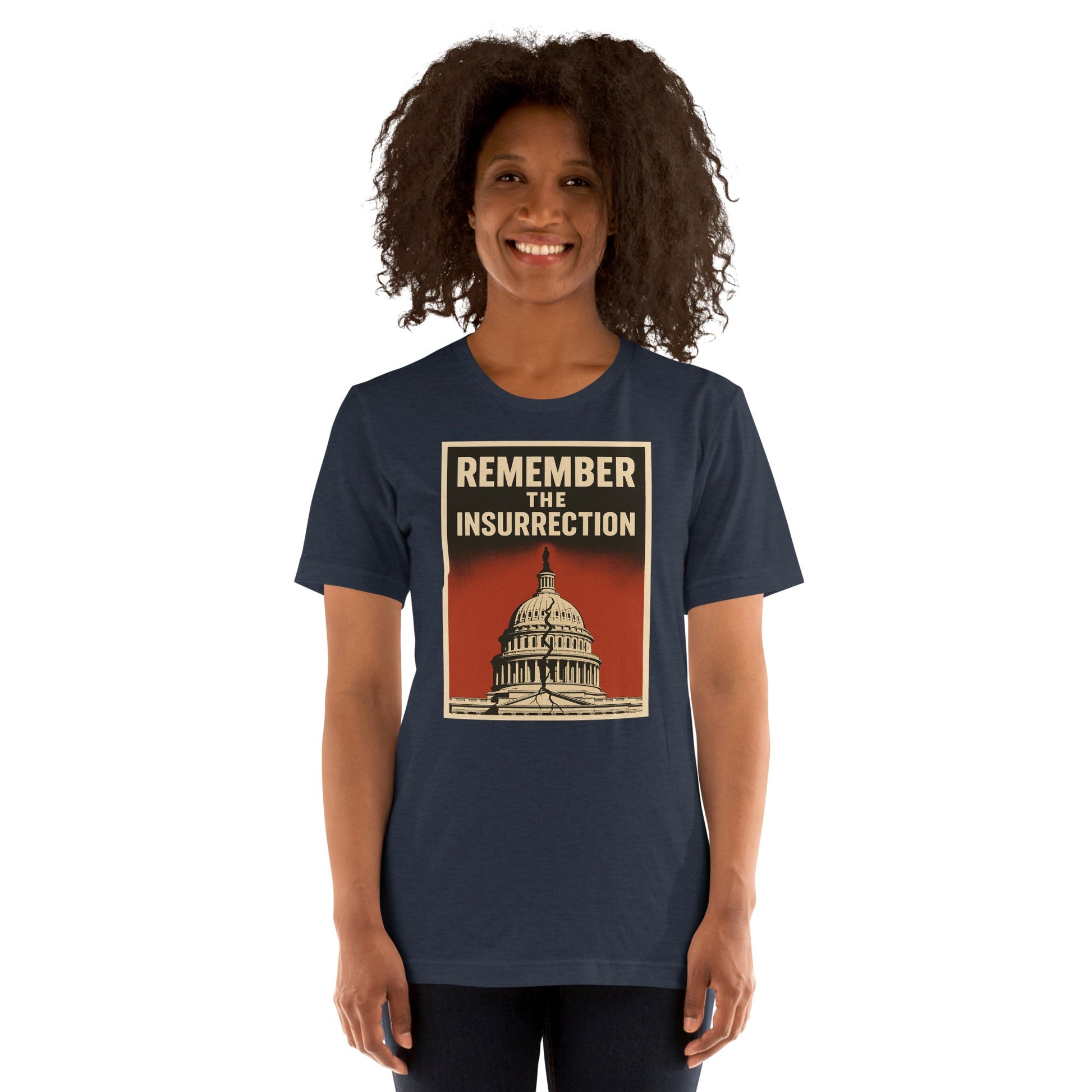 Remember the insurrection - protect democracy Anti Trump Graphic Tshirt - DON'S Downfall