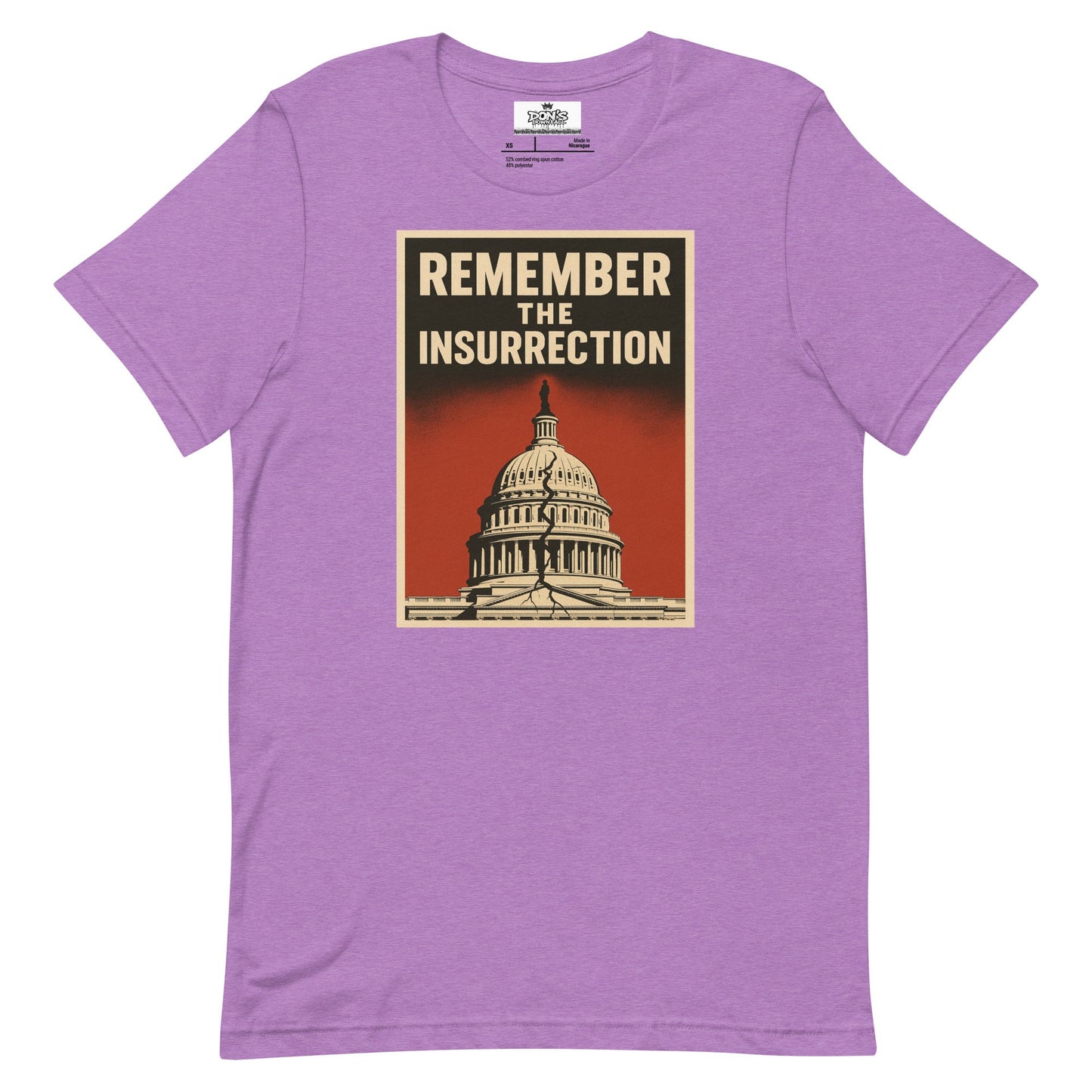 Remember the insurrection - protect democracy Anti Trump Graphic Tshirt - DON'S Downfall