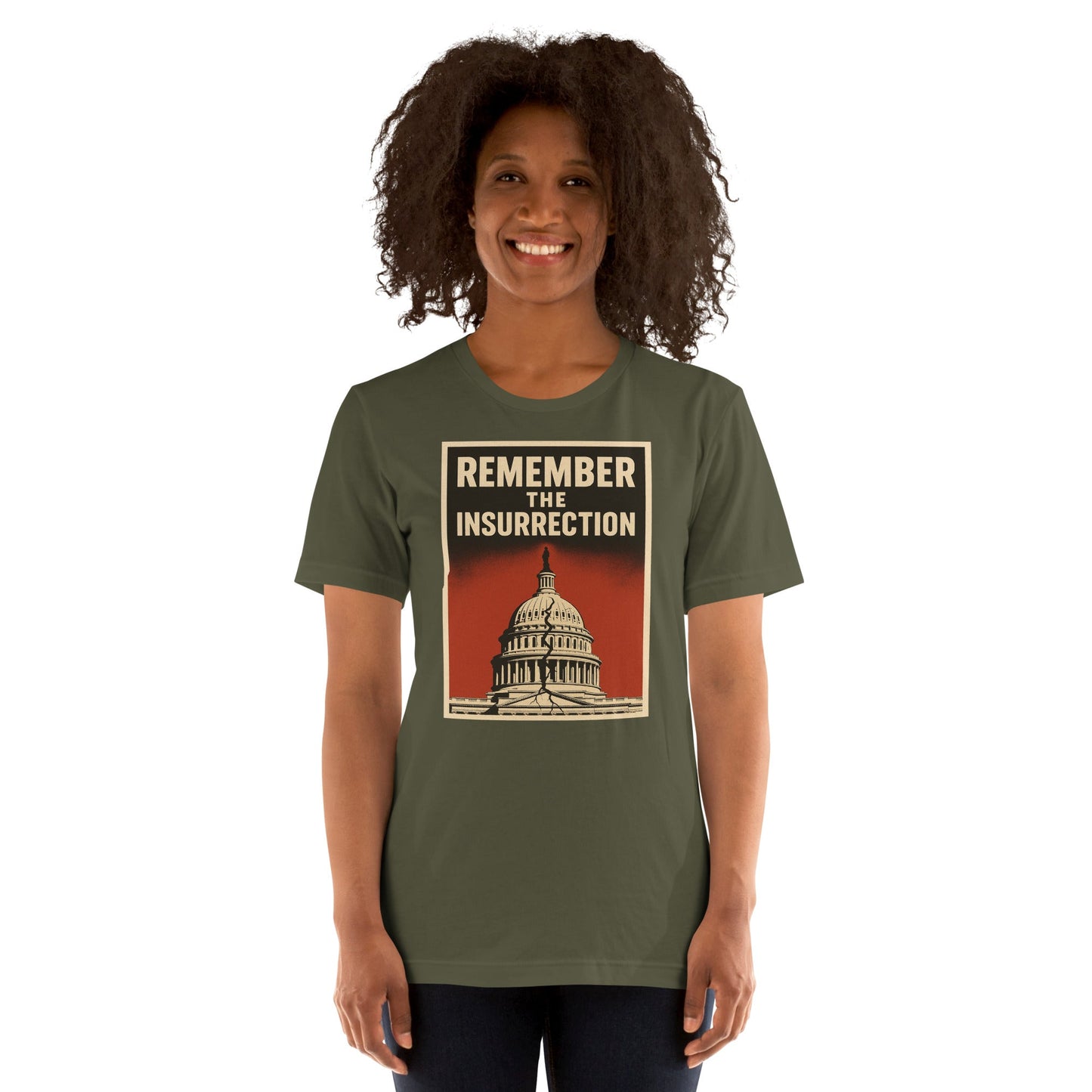 Remember the insurrection - protect democracy Anti Trump Graphic Tshirt - DON'S Downfall