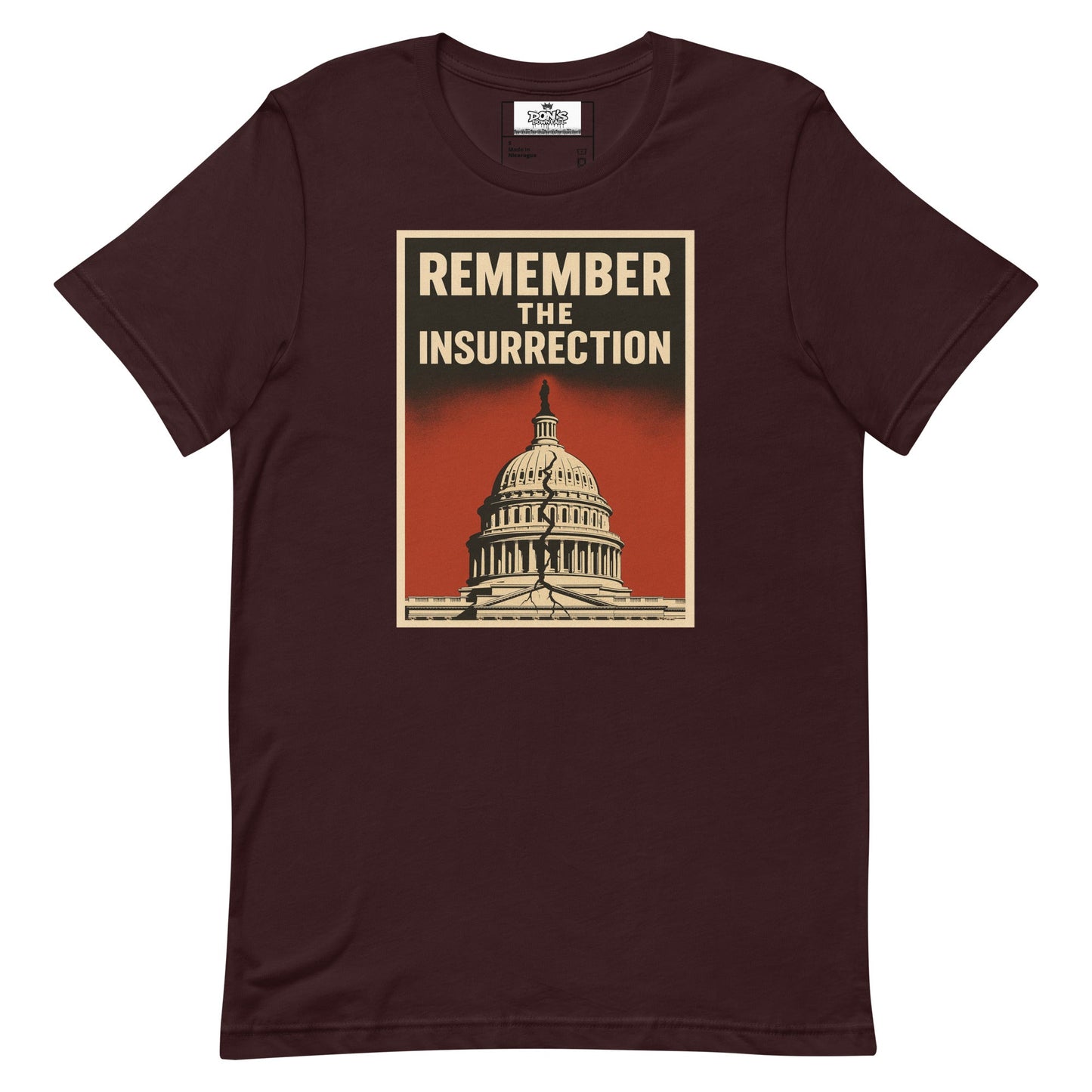 Remember the insurrection - protect democracy Anti Trump Graphic Tshirt - DON'S Downfall