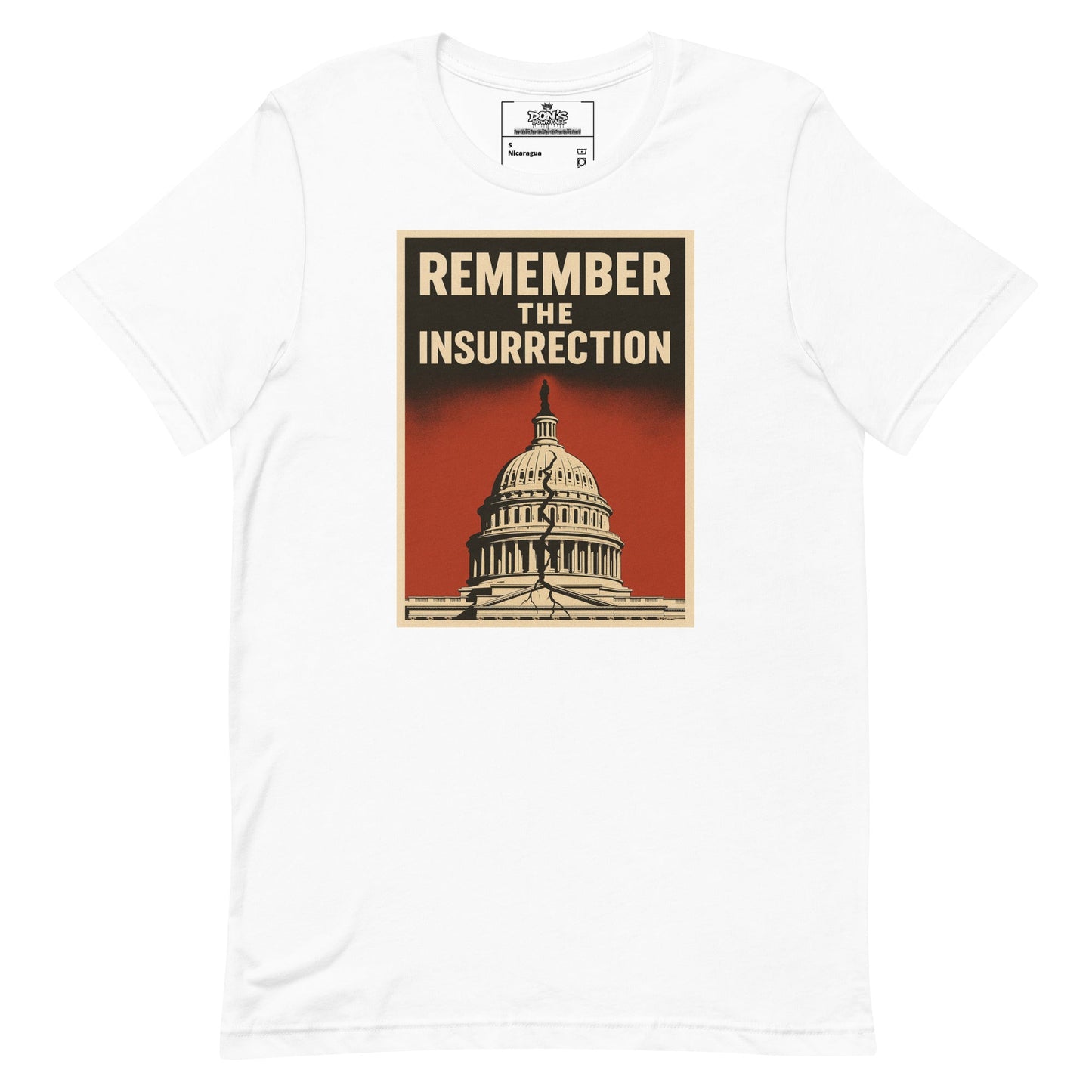 Remember the insurrection - protect democracy Anti Trump Graphic Tshirt - DON'S Downfall
