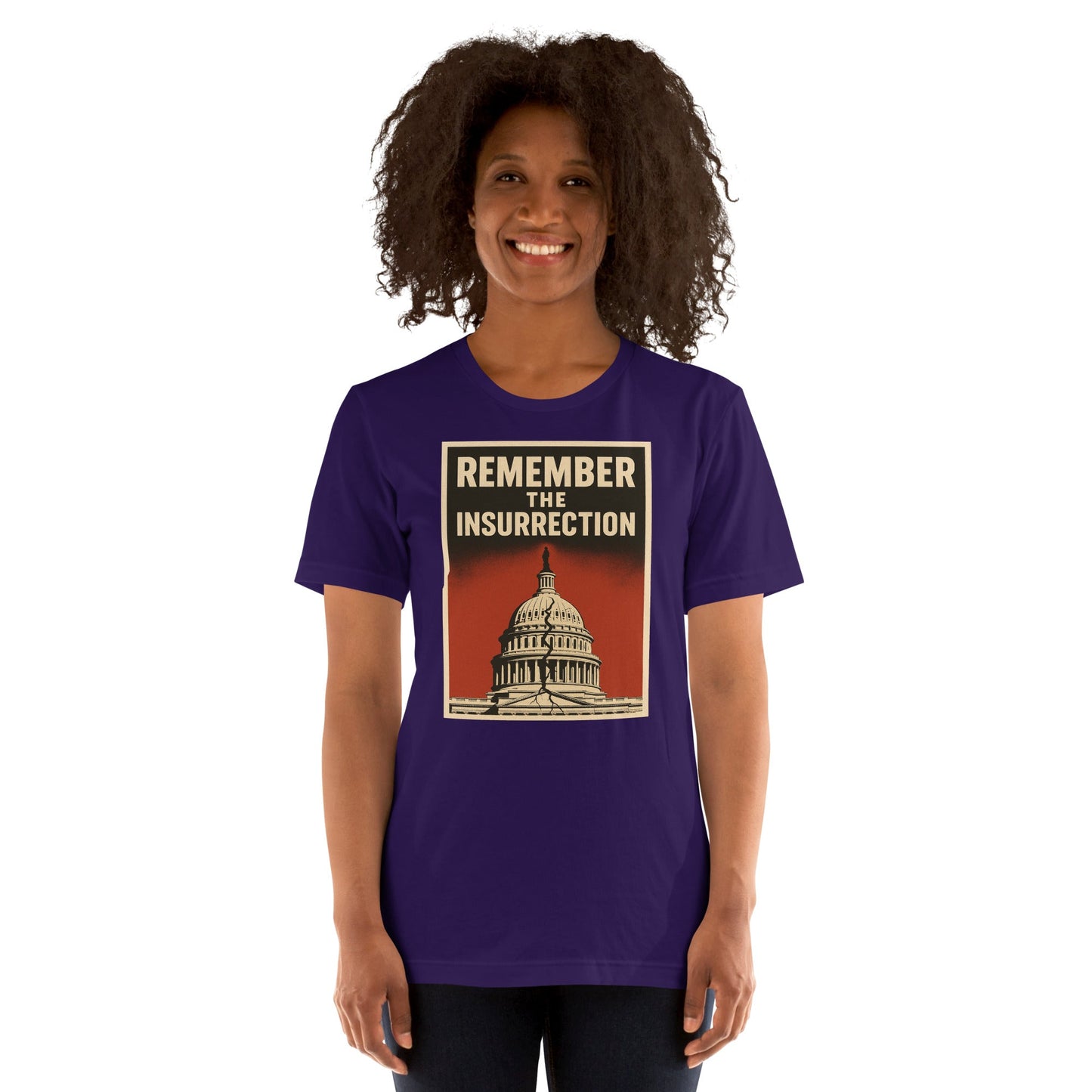 Remember the insurrection - protect democracy Anti Trump Graphic Tshirt - DON'S Downfall