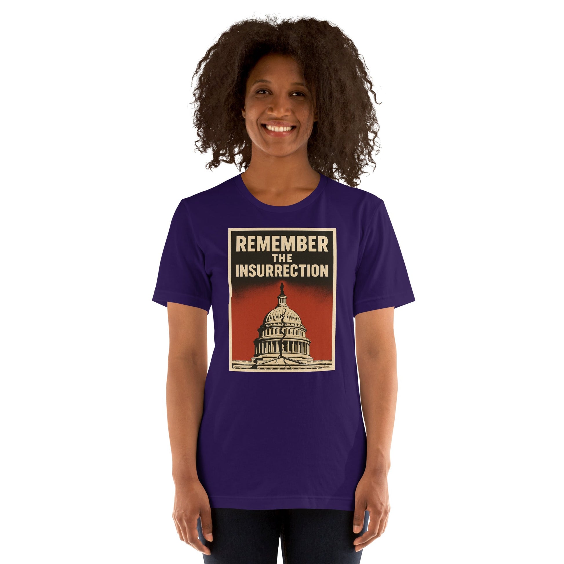 Remember the insurrection - protect democracy Anti Trump Graphic Tshirt - DON'S Downfall