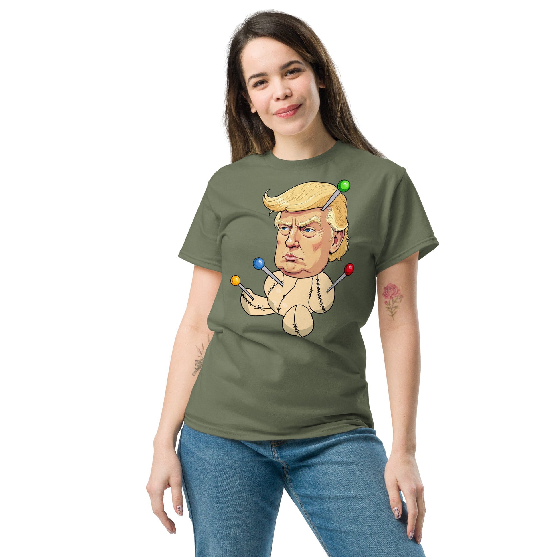 The Trump Voodoo Doll: Stick It to the System graphic tee - DON'S Downfall