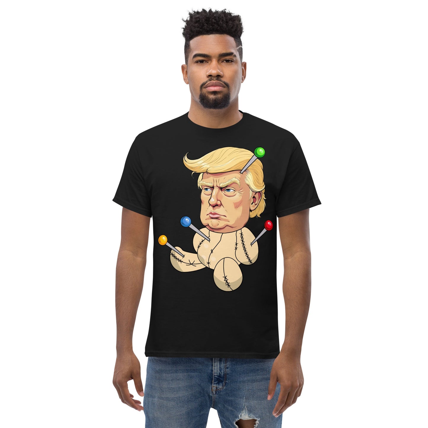 The Trump Voodoo Doll: Stick It to the System graphic tee - DON'S Downfall