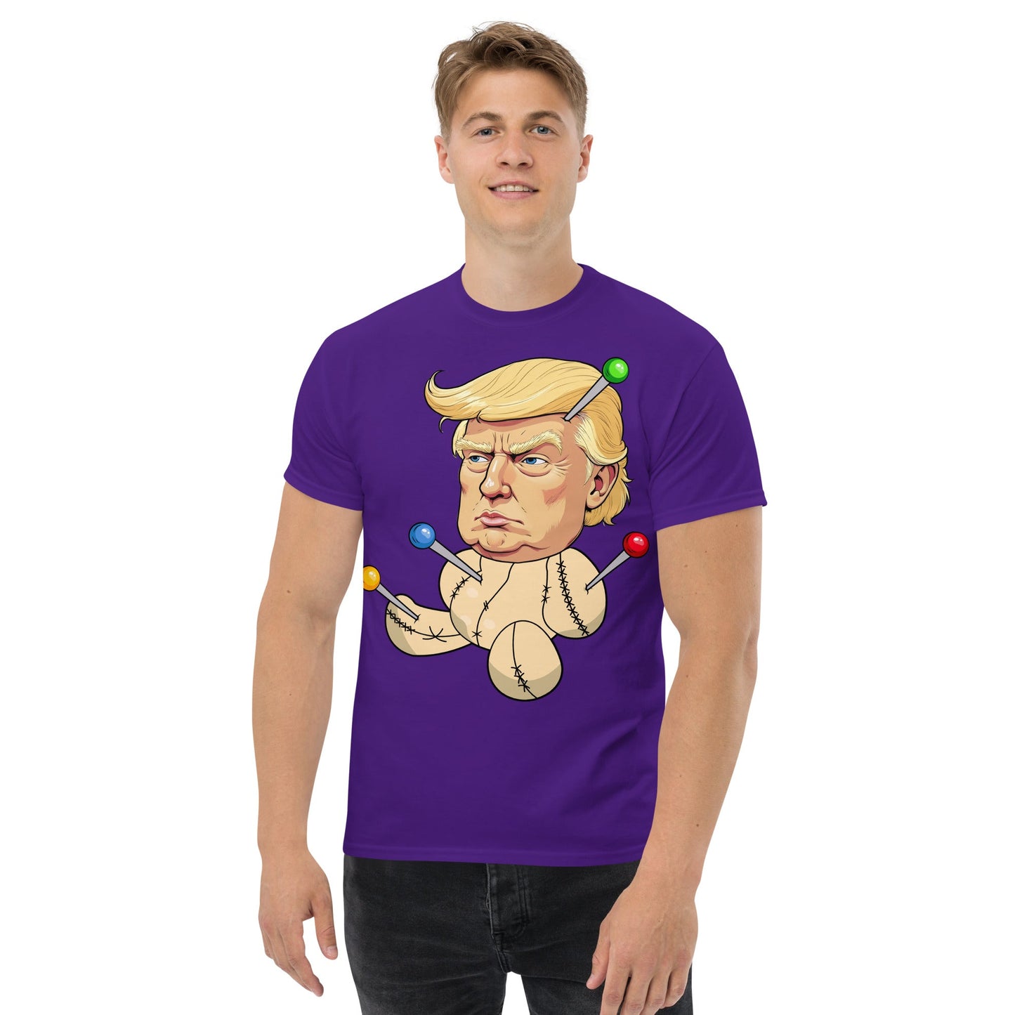 The Trump Voodoo Doll: Stick It to the System graphic tee - DON'S Downfall
