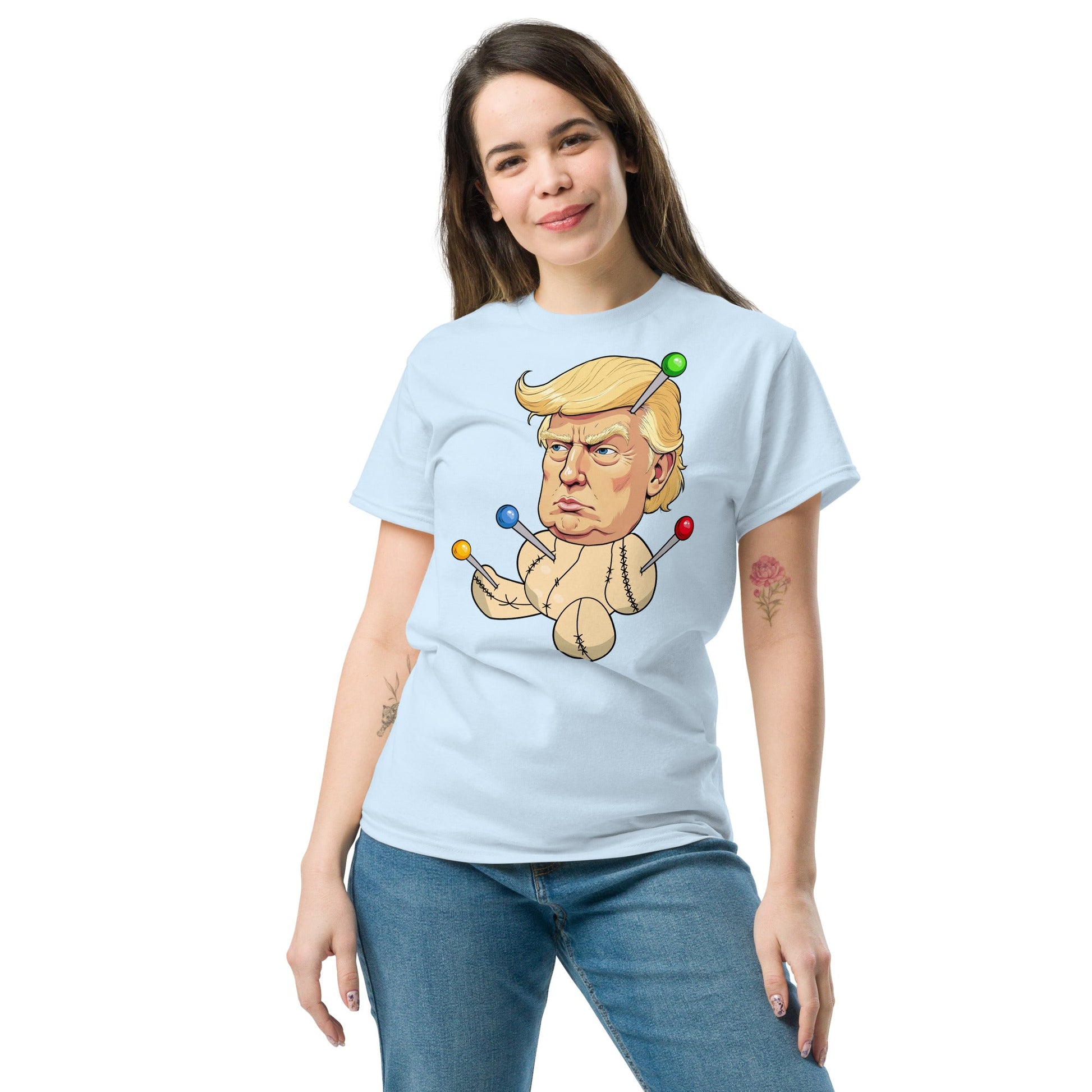 The Trump Voodoo Doll: Stick It to the System graphic tee - DON'S Downfall