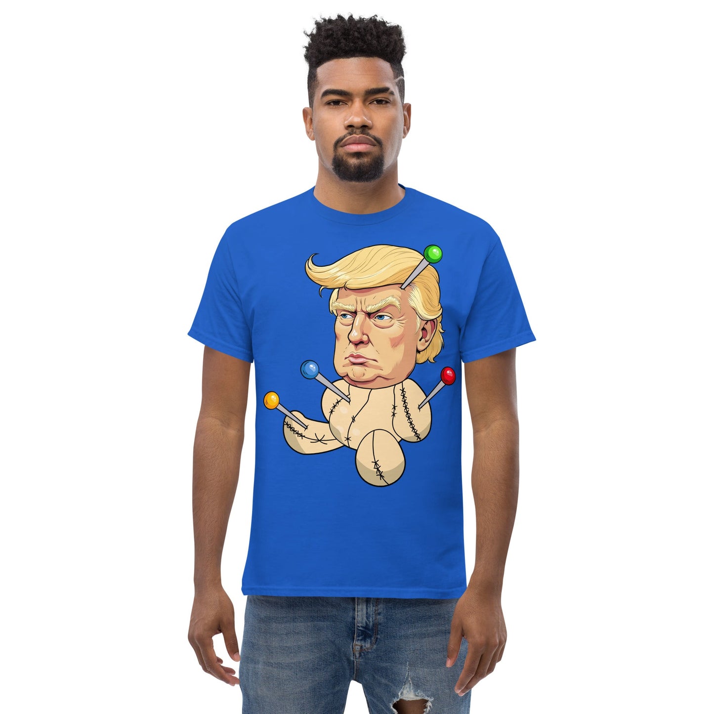 The Trump Voodoo Doll: Stick It to the System graphic tee - DON'S Downfall